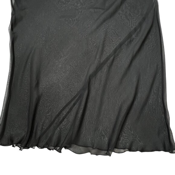 SKIMS Romance Chiffon Halter Silk Slip Dress Onyx XS - Picture 6 of 10